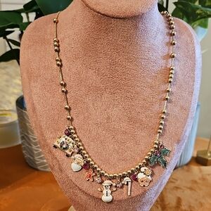 Torrid Gold Festive Charm Necklace